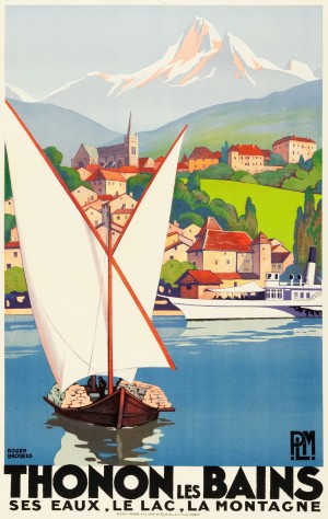 Thonon Les Bains Travel Poster